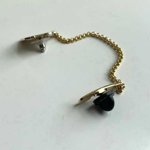 Pink and Gold Old Fashion Telephone Pin - Picture 6 of 7